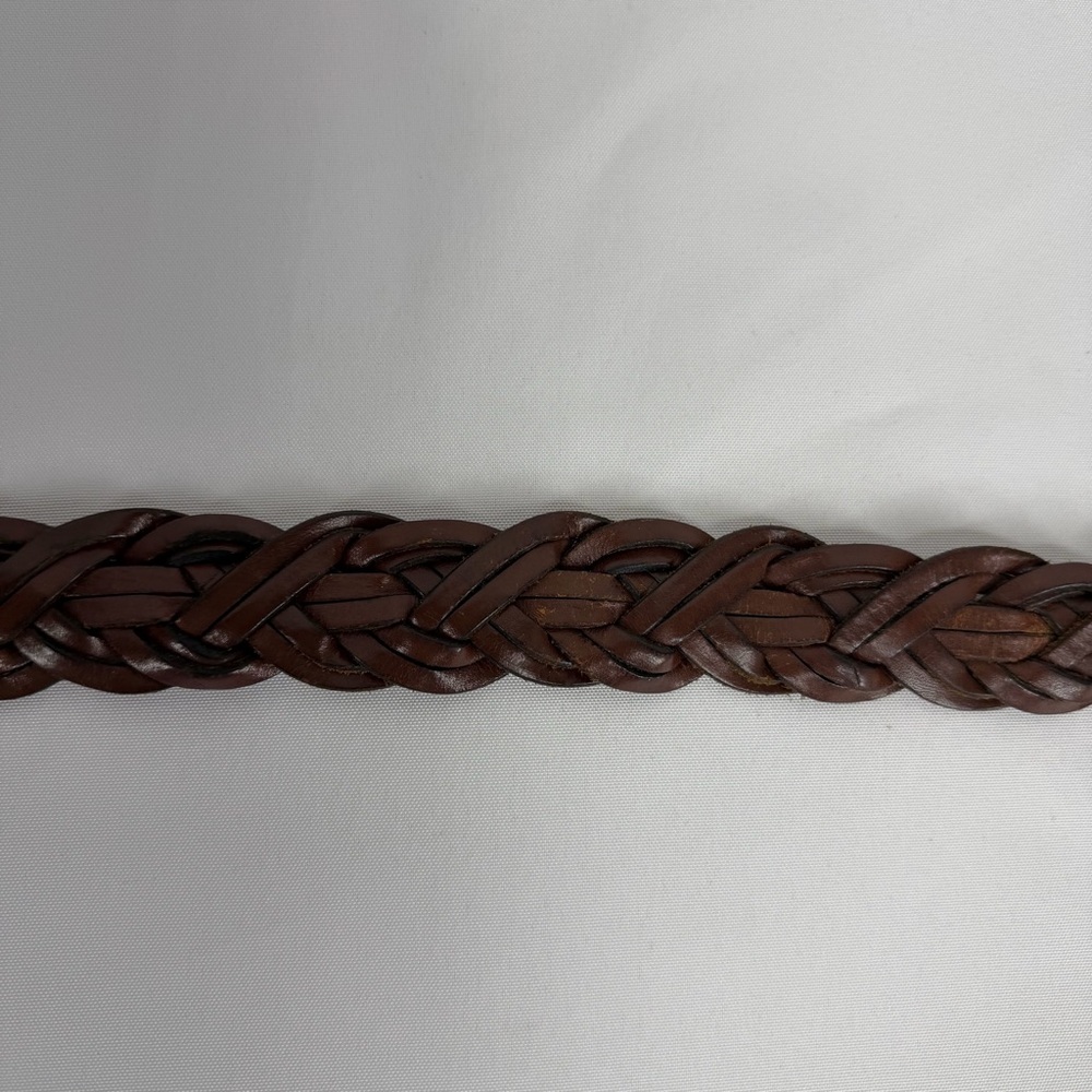 Vintage Coach Women’s Size Large Brown Braided Leather Belt - Picture 6 of 12